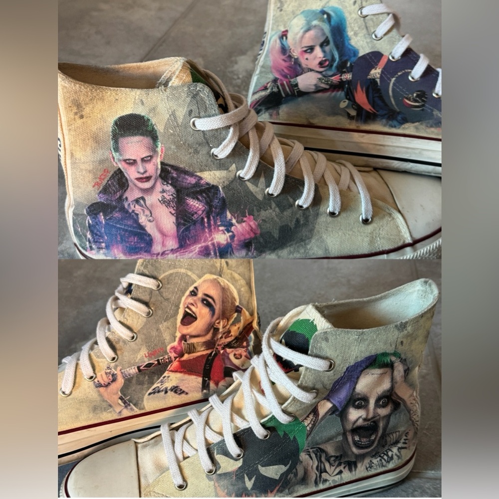 Joker & Harley Quinn custom high tops